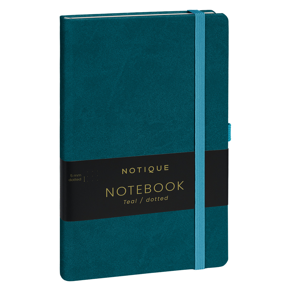 Notique, keménytáblás pontozott notesz, Teal, 13x21 cm Notique, keménytáblás pontozott notesz, Teal, 13x21 cm