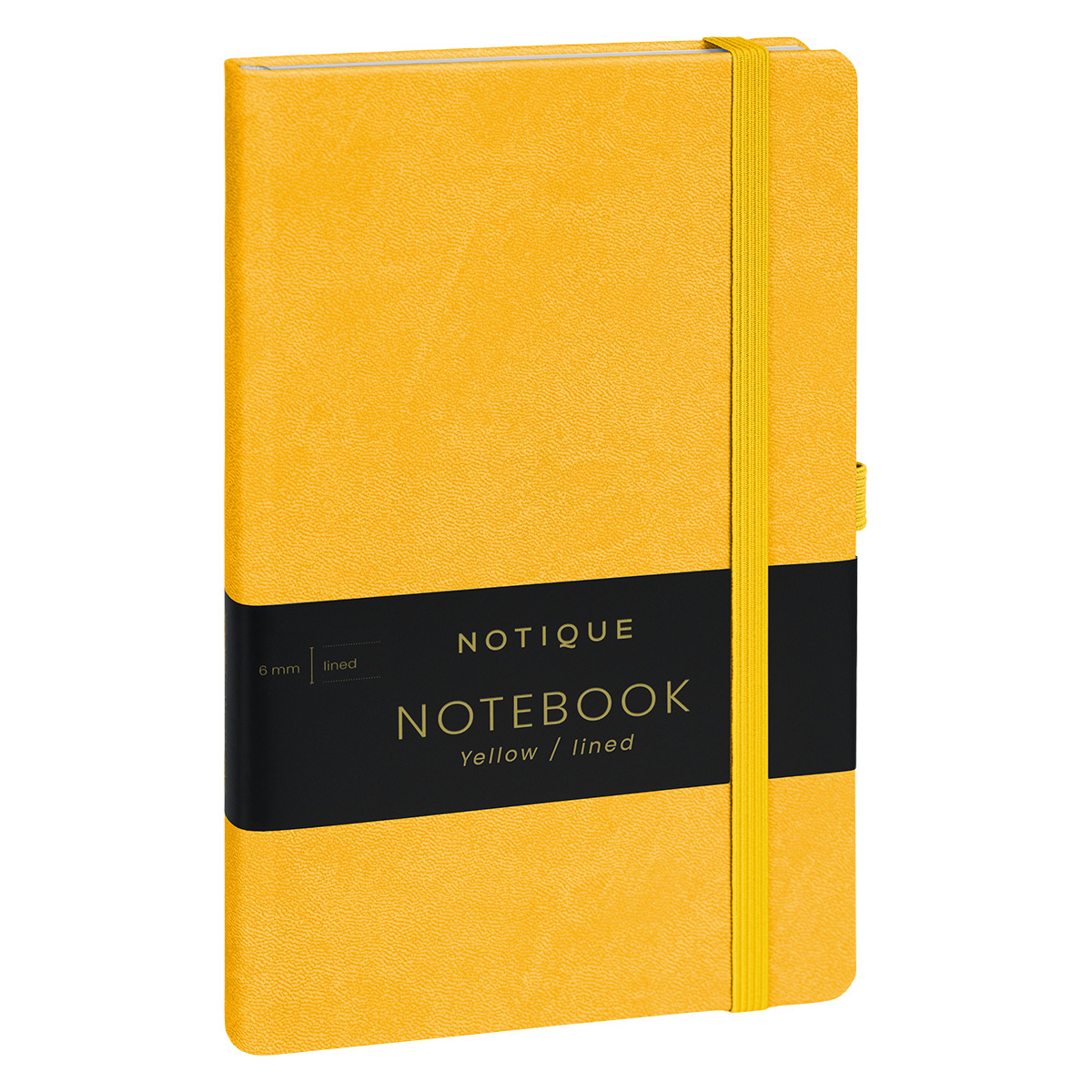 Notique, keménytáblás vonalas notesz, Yellow, 13x21 cm Notique, keménytáblás vonalas notesz, Yellow, 13x21 cm