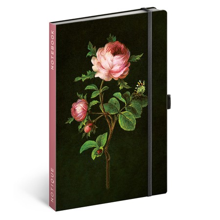Roses by Kateřina Winterová, keménytáblás pontozott notesz, 13x21 cm