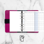 Filofax Naptárbetét Éves Horizontális Personal Fehér 2028