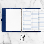 Filofax Naptárbetét Éves Vertikális A4 Fehér 2028