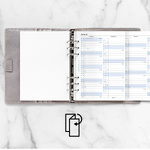 Filofax Naptárbetét Éves Vertikális A5 Fehér 2028