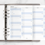 Filofax Naptárbetét Éves Vertikális A5 Fehér 2028