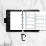 Filofax Naptárbetét Éves Vertikális Mini Fehér 2028