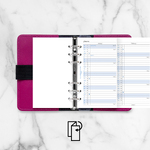 Filofax Naptárbetét Éves Vertikális Personal Fehér 2028