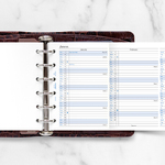 Filofax Naptárbetét Éves Vertikális Pocket Fehér 2028