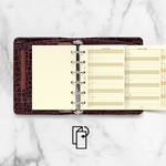 Filofax Naptárbetét Éves Vertikális Pocket Krém 2028