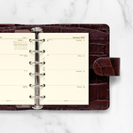 Filofax Naptárbetét Heti 1 hét / 2 oldal Pocket Krém 2027