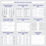 Filofaxhoz Naptárbetét Heti 1 hét / 2 oldal Magyar Oszlopos elrendezés (H-GB-D) A5 Fehér 2027