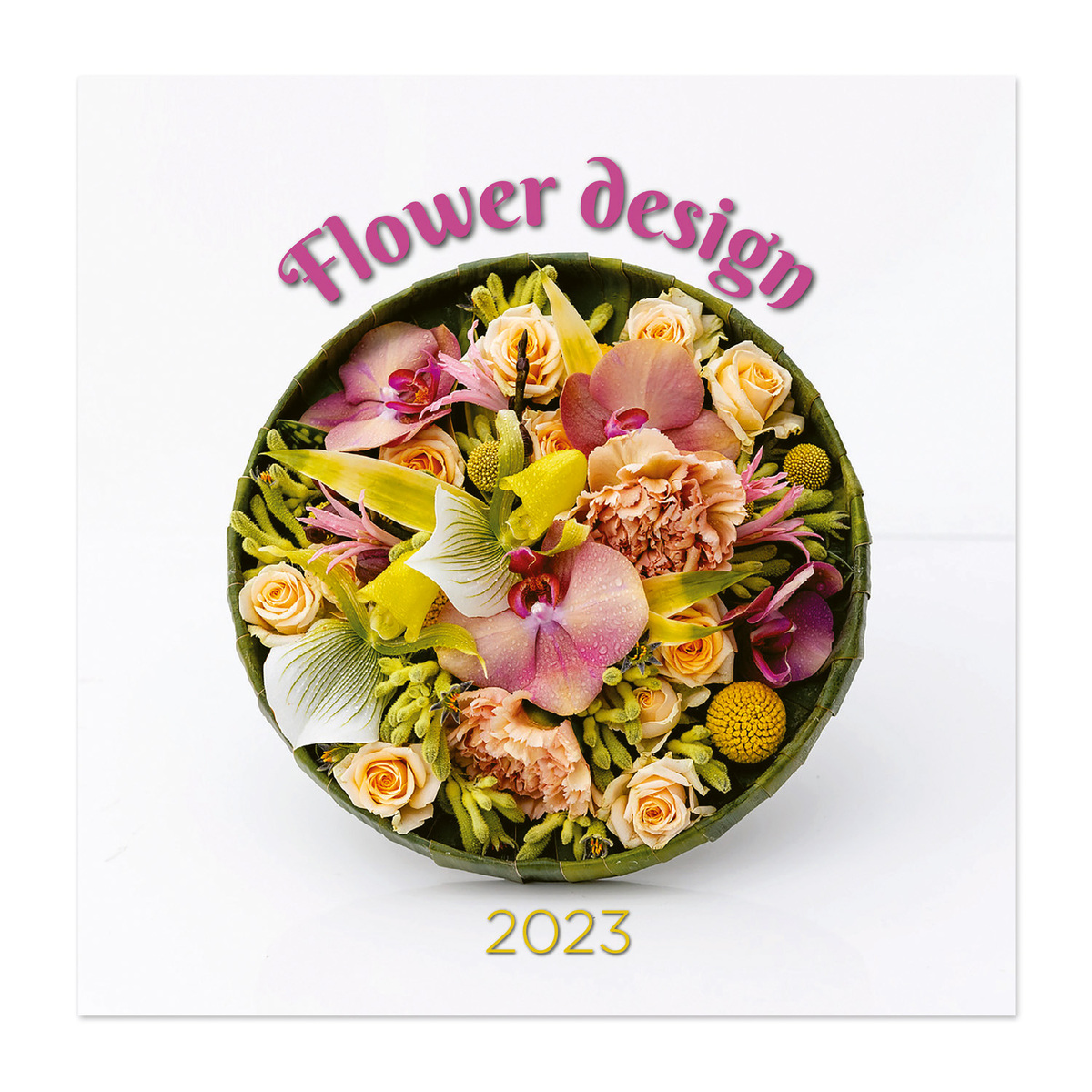 Flower design, képes lemeznaptár 2023
