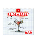 Coctails álló mini asztali naptár