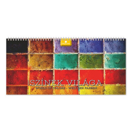 Színek világa, képes asztali naptár DL, Tömb