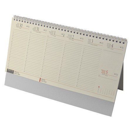 Álló, chamois lapos asztali naptár RS7832