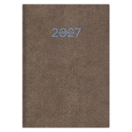 Animal, A5 napi beosztású agenda, Grizzly Szürkésbarna