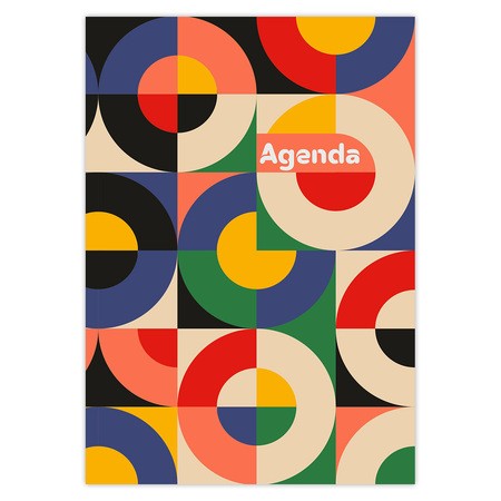 Colors, A5 napi beosztású agenda, Retro