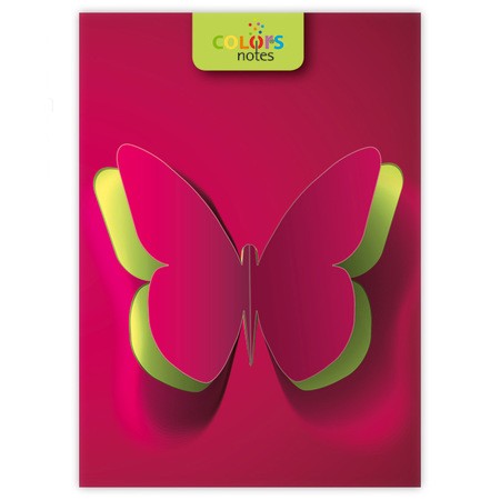 Colors notes, A5 Vonalas jegyzet, Butterfly