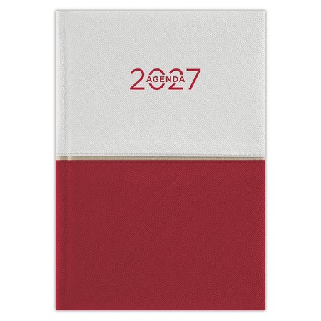 Contrast, B6 heti beosztású agenda, Fehér-Piros