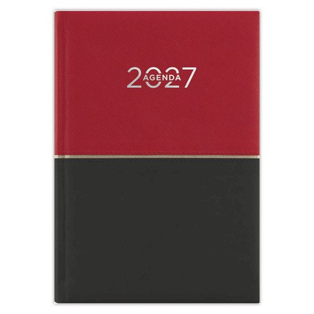 Contrast, B6 heti beosztású agenda, Piros-Fekete