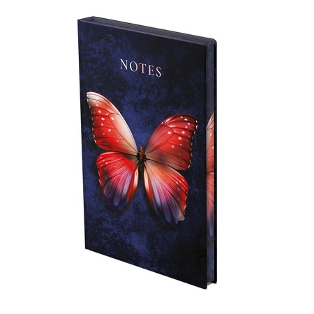 404 Notes found, A5 jegyzetfüzet élfestéssel, Butterfly Red