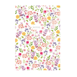 404 Notes found, B5 jegyzetfüzet élfestéssel, Flowers White