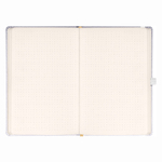 Balacron, pontozott notesz, Ezüst, 15x21 cm Balacron, pontozott notesz, Ezüst, 15x21 cm