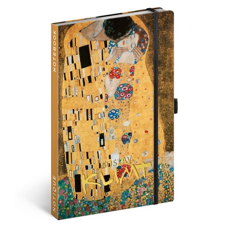 Gustav Klimt, keménytáblás vonalas notesz, 13x21 cm