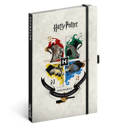 Harry Potter, keménytáblás vonalas notesz, 13x21 cm
