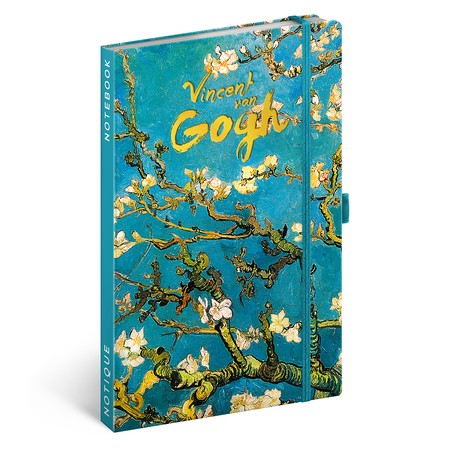 Vincent van Gogh, keménytáblás vonalas notesz, 13x21 cm