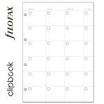 Filofax Clipbook Naptárbetét dátum nélküli Havi A4