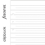 Filofax Clipbook Tennivalók lista csekklista A5