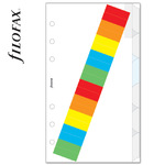 Filofax Elválasztó lapok Bianco színes regiszter címkékkel 6 regiszter Personal Fehér