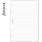 Filofax Jegyzetlapok Vonalas nagy csomag Pocket Fehér