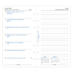 Filofax Naptárbetét Heti 1 hét / 1 oldal + 1 oldal jegyzet Personal Fehér 2023