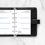 Filofax Naptárbetét Heti 1 hét / 1 oldal Mini Fehér 2023