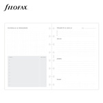Filofax Notebook Lifestyle tervező Projekt / Cél management A5 Minimal Fehér