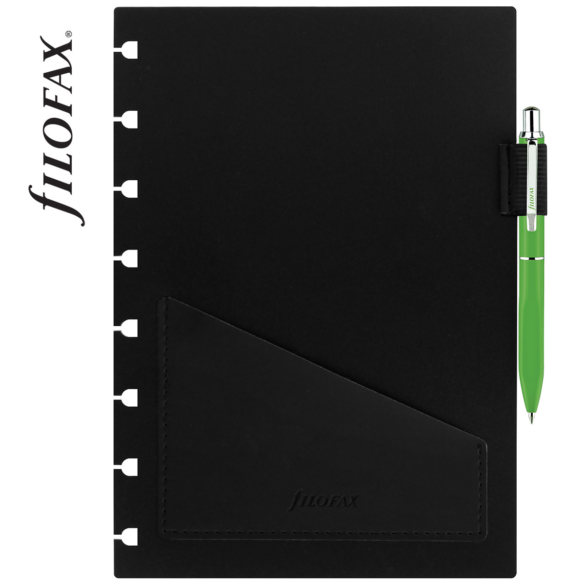 Filofax Notebook Tolltartó + toll A5 Zöld