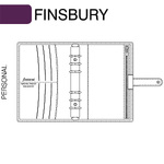 Filofax Finsbury Personal Fekete