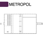 Filofax Metropol A4 Fekete