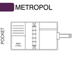 Filofax Metropol Pocket Piros
