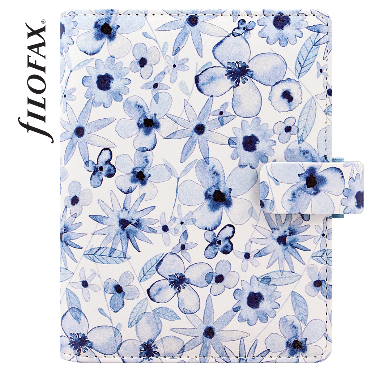 Filofax Patterns Indigo Floral Pocket