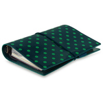 Filofax Domino Lakk Personal Zöld pöttyös