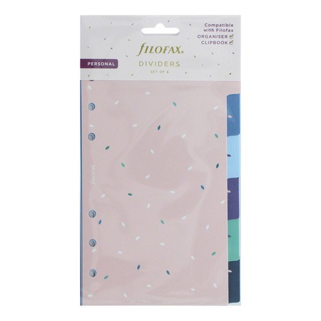 Filofax Elválasztó lapok Bianco 6 regiszter Personal Garden