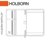 Filofax Holborn Mappa A4 Zip Fekete Filofax Holborn Mappa A4 Zip Fekete