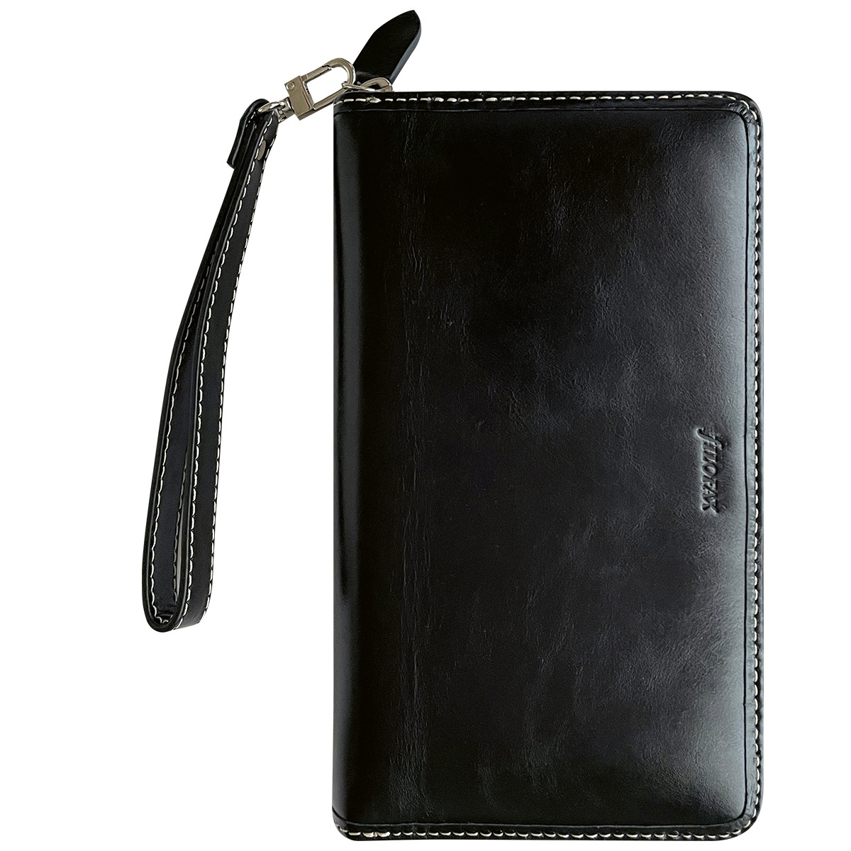 Filofax Malden Personal Compact Zip csuklópánttal Fekete Modular Filofax Malden Personal Compact Zip csuklópánttal Fekete Modular