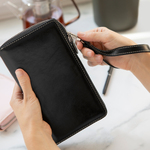Filofax Malden Personal Compact Zip csuklópánttal Fekete Modular Filofax Malden Personal Compact Zip csuklópánttal Fekete Modular