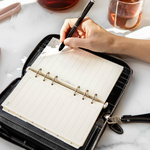 Filofax Malden Personal Compact Zip csuklópánttal Fekete Modular Filofax Malden Personal Compact Zip csuklópánttal Fekete Modular