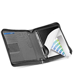 Filofax Microfiber Mappa A4 Zip Fogantyúval Fekete