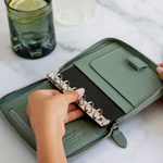 Filofax Norfolk Pocket Compact Zip Zöld Modular Filofax Norfolk Pocket Compact Zip Zöld Modular