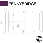 Filofax Pennybridge A5 Tablet iPad 2-3-4 Lila Modular