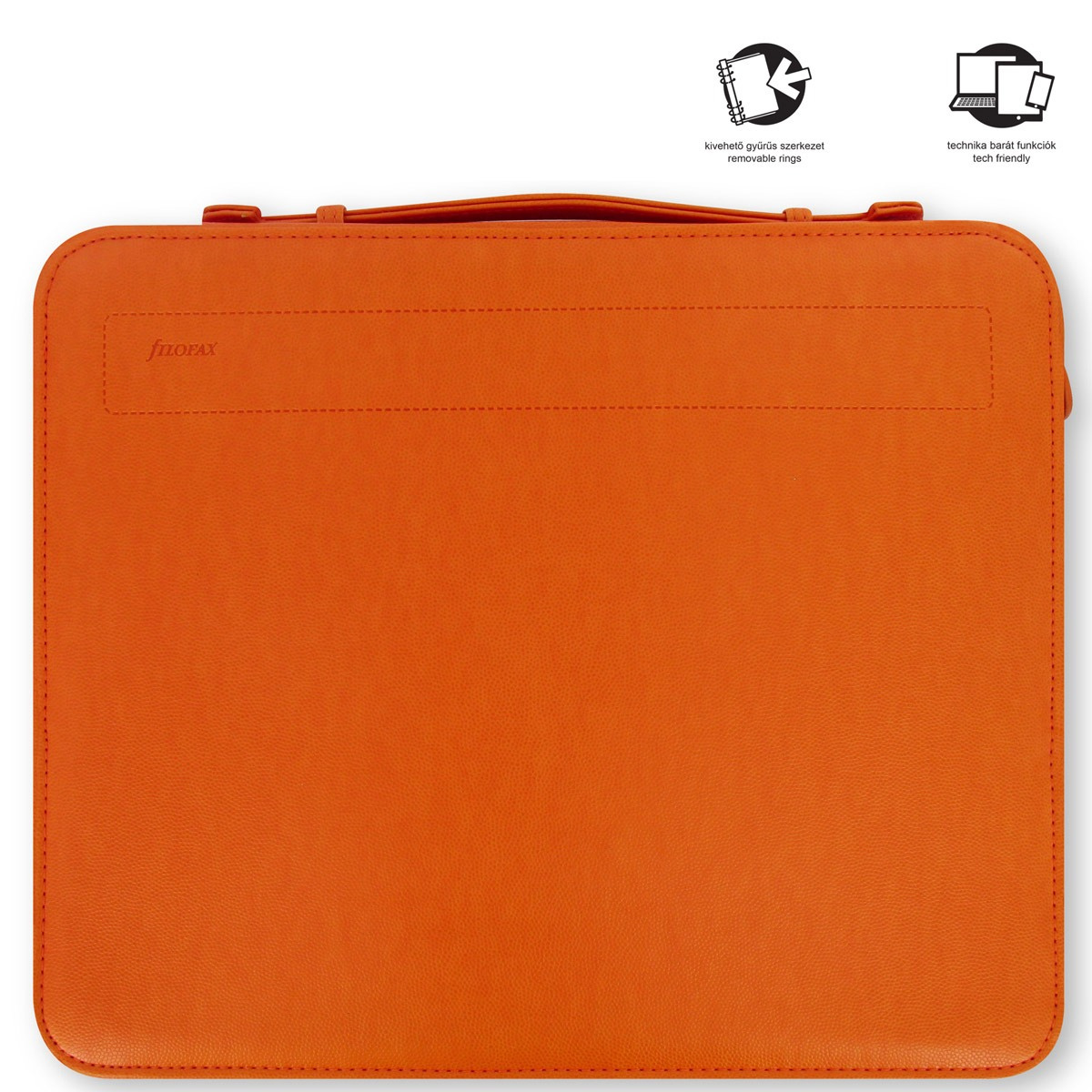 Filofax Pennybridge Mappa A4 Zip Fogantyúval Narancs Filofax Pennybridge Mappa A4 Zip Fogantyúval Narancs
